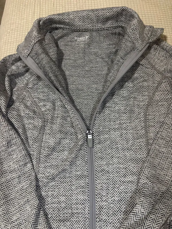 Old Navy Athletic Zip-Up Jacket Grey - Image 2