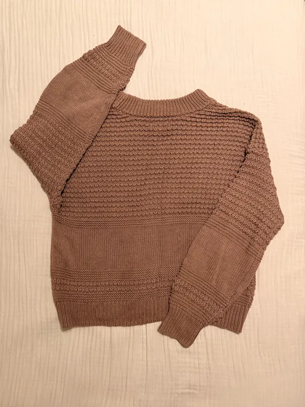 Universal Threads Sweater Knit Cropped Mauve XL - Image 2