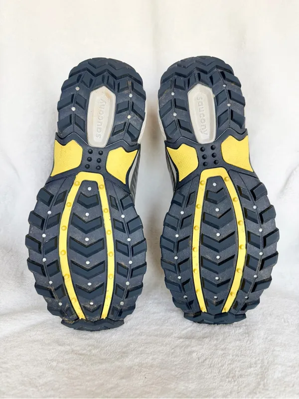 Saucony Women’s Grey and Yellow Trail Running Shoes 9.5 - Image 9
