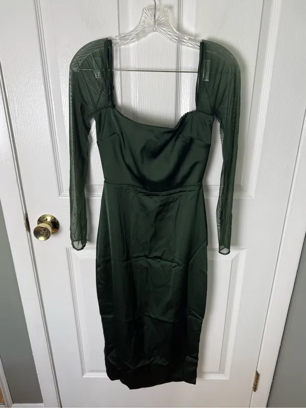 House of CB Ellica Emerald Green Midi Dress S - Image 2