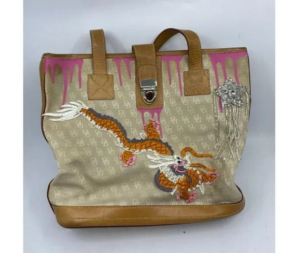 DOONEY & BOURKE Shoulder Tote Bag Customized Tan - Image 2