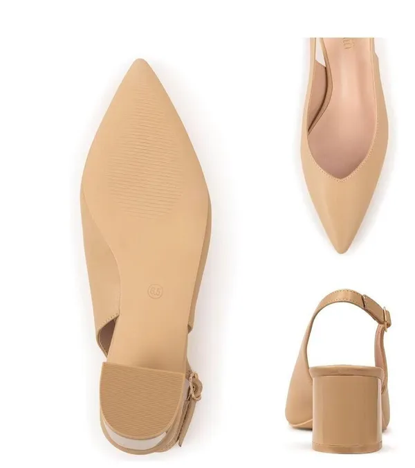 Frank Mully Women's Slingback Heels Pointed Toe Closed Toe Dressy Shoes size 9 - Image 4