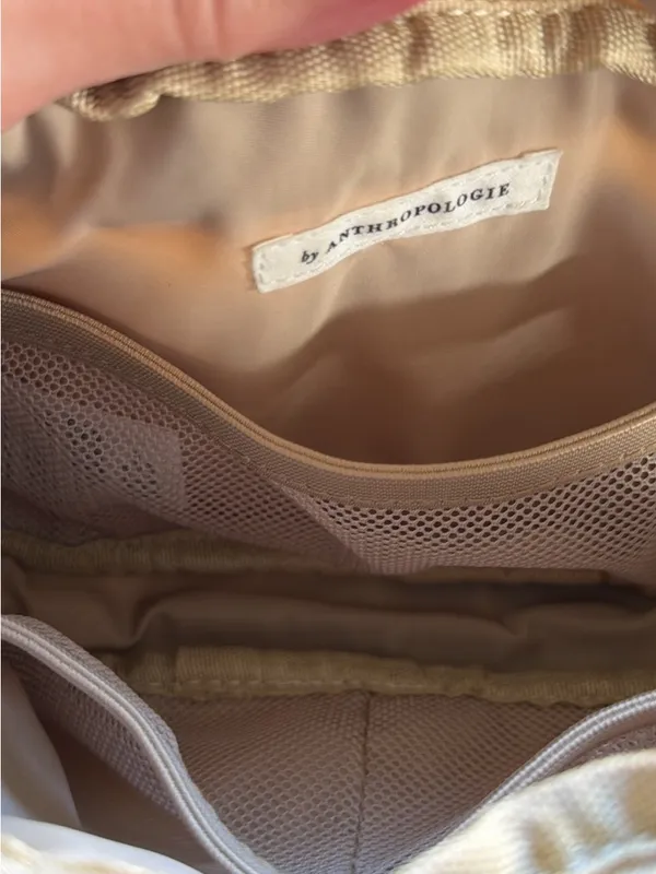 Anthropologie Beige Crossbody Pouch - Image 3