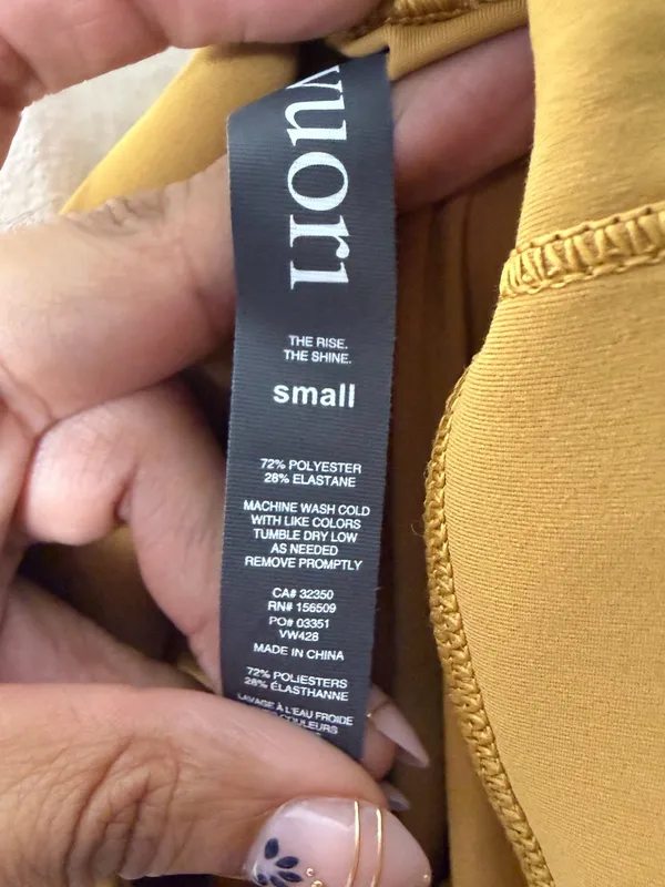 NWT VUORI Rib Studio Dark Golden Leggings - Image 7