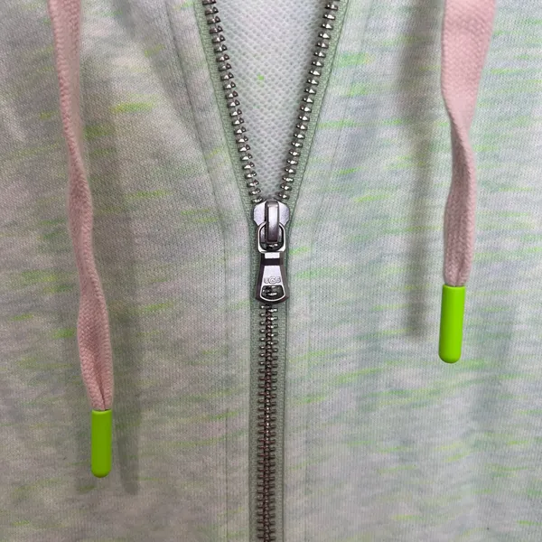 UGG Cropped Lime Green Hoodie Jacket - Image 3