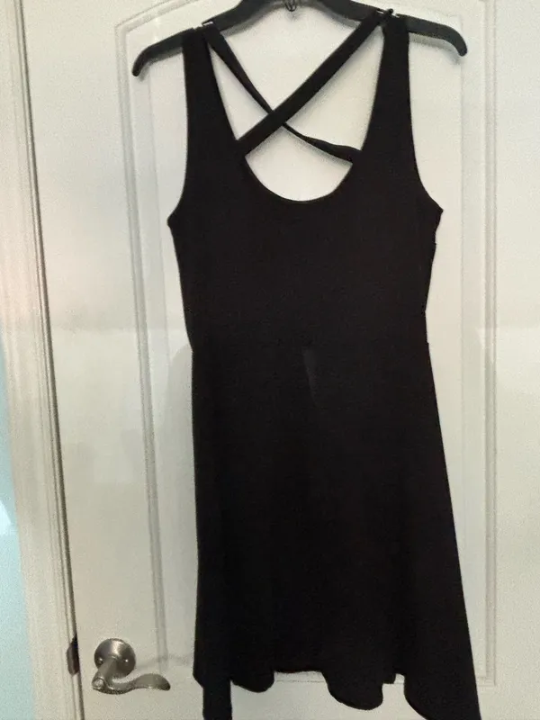 H&M Black razorback dress - Image 3