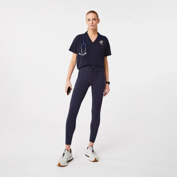 Figs High-Waisted Seville Scrub Leggings Navy - Image 2