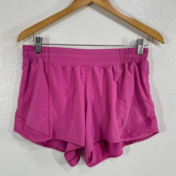 Lululemon Hotty Hot Short II HR 2.5" Women 10 Pink Lychee Running Athletic - Image 2