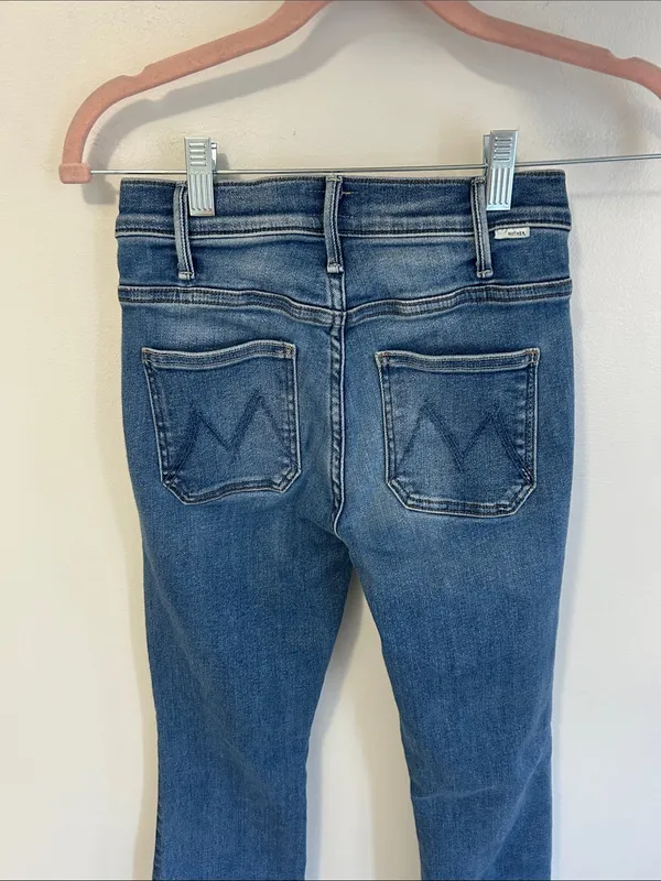 Mother The Patch Pocket Insider Ankle in Happy Pill - Image 6