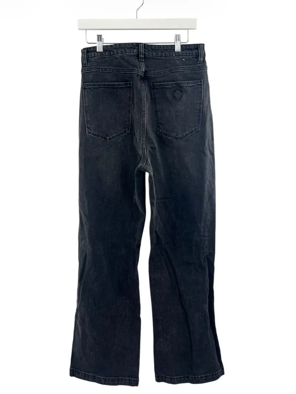 Abrand jeans 94 high and wide jeans Anthropologie black sz 31‎ - Image 4