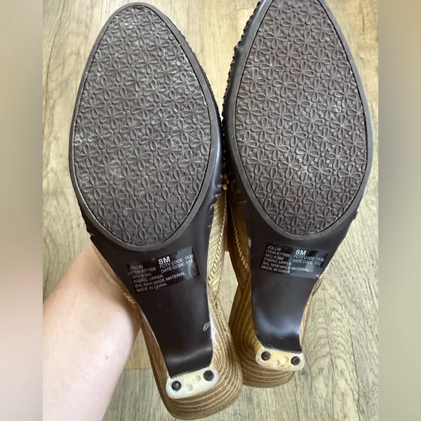 Apostrophe Women's Embellished Tan Mules‎ - Image 2