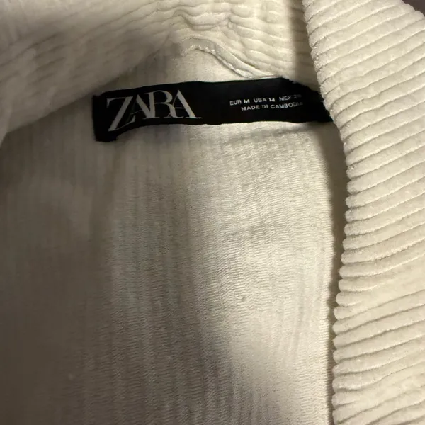 🙂Zara Cream Corduroy Jacket - Image 2