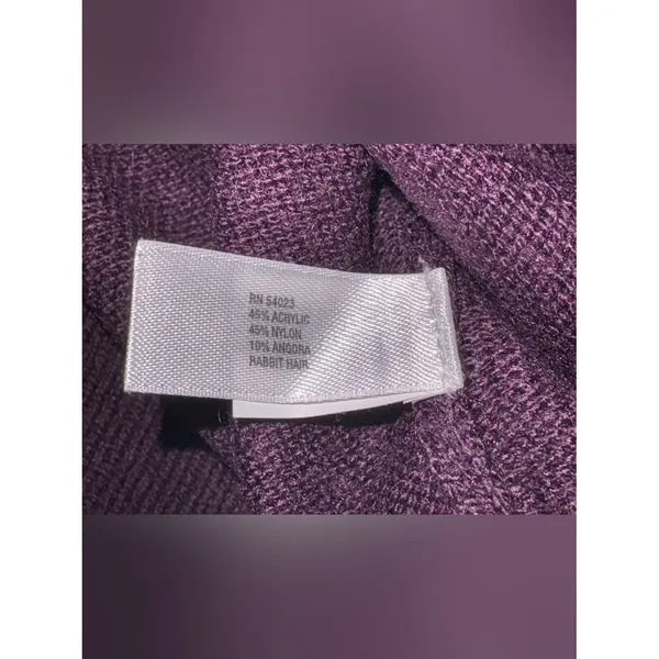 Gap Luxe Purple Crewneck Sweater w/ Button Detail - Image 6