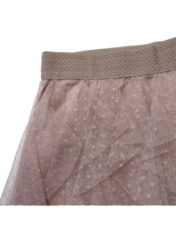 NWT by Anthropologie Evelyn Chéri Cheri in Rose Ruffled Tulle Midi Skirt L - Image 7