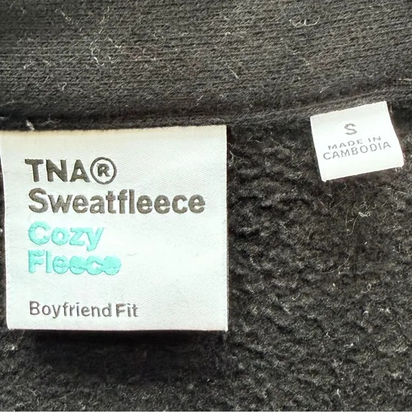 Aritzia TNA Sweatfleece Cozy Fleece Boyfriend Fit size small - Image 7
