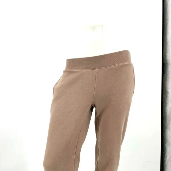 Aritzia Tna Cozy Fleece Boyfriend Cuffed‎ Sweatpants Joggers Tan Taupe Size 2XS - Image 2