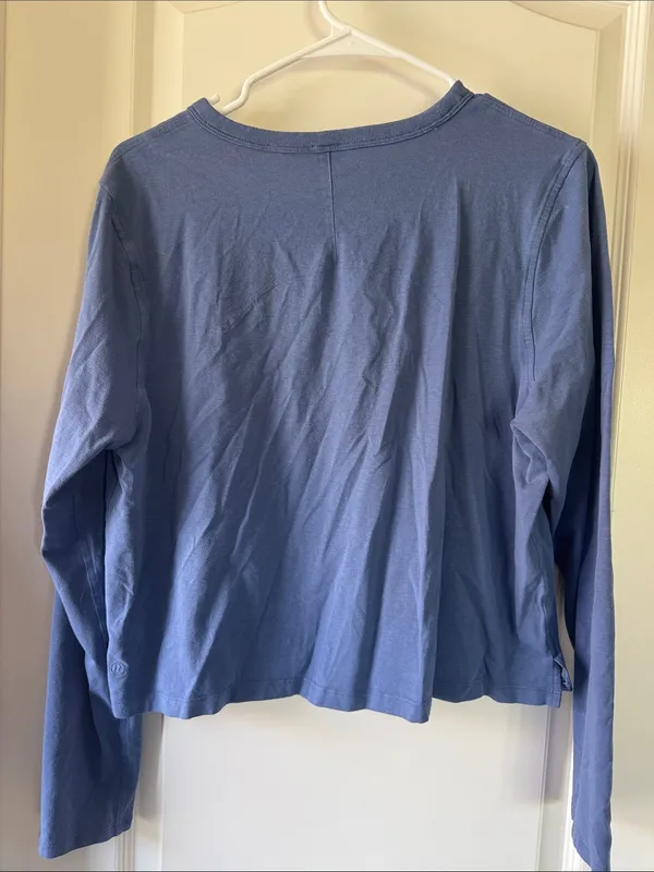 lululemon athletica Long Sleeve Crew Tee in Periwinkle Blue / R7 - Image 4