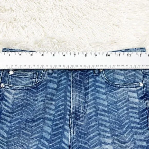 AX Armani Exchange J61 Super Skinny Capri Chevron Jeans Size‎ 26 NEW - Image 4