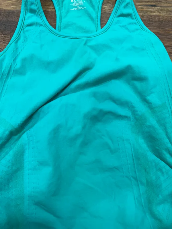 Athleta Speeding Seamless Tank Sz S Minty Sea Green Colors - Image 4
