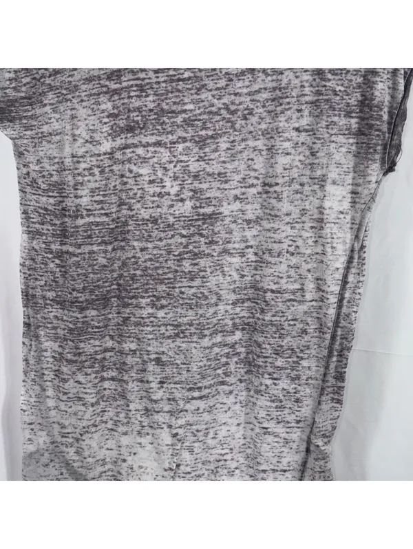 BKE Burnout High Low T-Shirt Gray Size S - Image 3