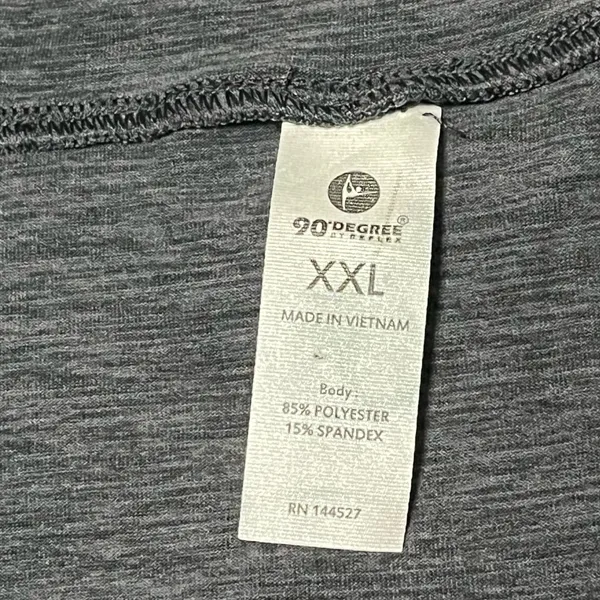 90 Degrees by Reflex NWT XXL Half Zip Pullover Charcoal Crop Hoodie Women’s Athletic - Image 14