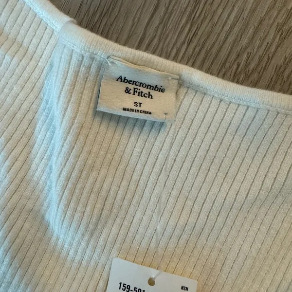 Abercrombie & Fitch Off White Sweater Dress Small Tall New with tag - Image 4