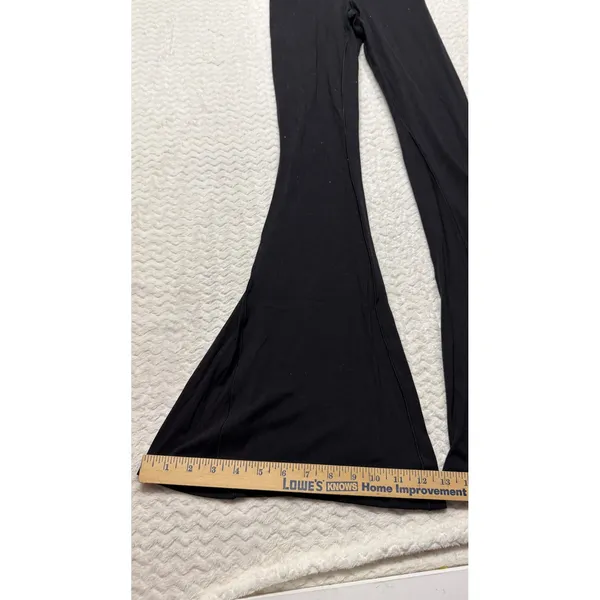 OFFLINE by Aerie Real Me Black High Rise Super Flare Leggings Crossover Waist S - Image 2