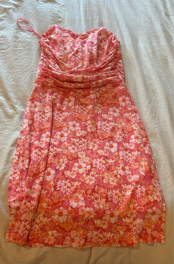 Sky to Moon floral pink mini dress - Image 2