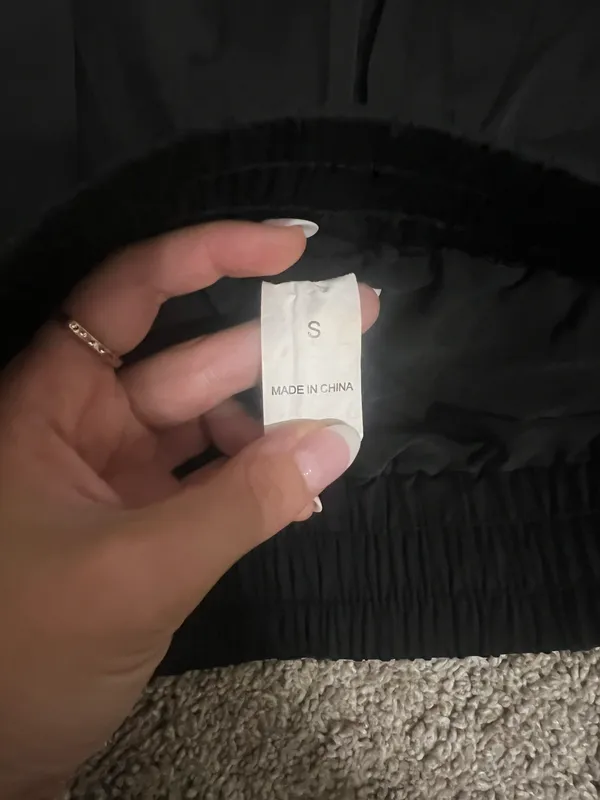 Small Black Flowy Running Shorts - Image 3