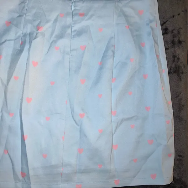 Princess Polly Chain of Hearts Mini Skirt in Blue Size 10 New with tag - Image 5
