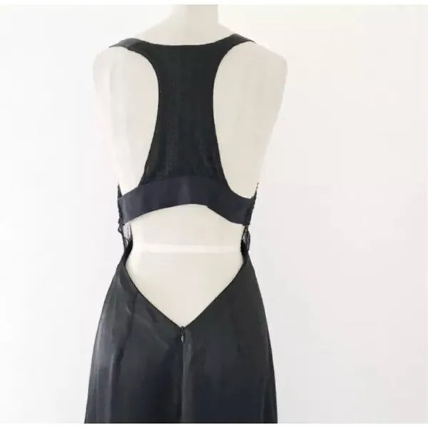 ✨Zara Satin Lace Backless Maxi Dress with slits size Medium✨ - Image 7