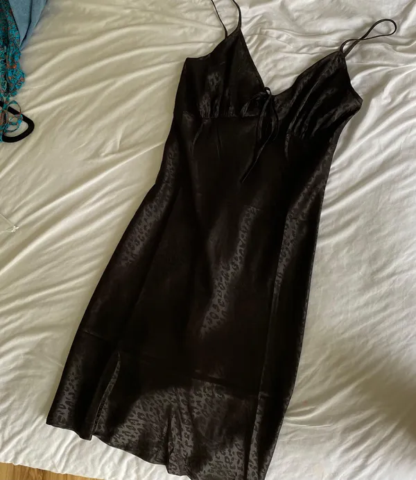 Black Leopard Midi Dress - Image 2