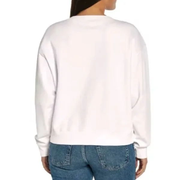 Wildfox Overthinker graphic Relaxed Fit French Terry crewneck funny sweatshirt L - Image 4
