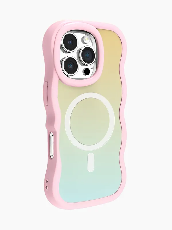 COTTON nwt MAGSAFE FROSTED PHONE CASE FOR IPHONE 16 PRO MAX – IRIDESCENT pink - Image 2