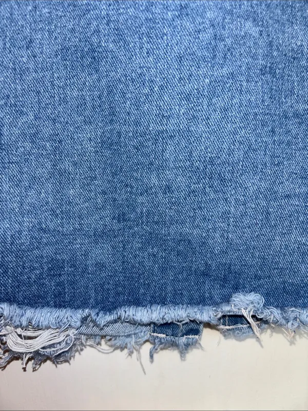 Dokotoo Brand Blue Distressed Denim Button Down Shacket Nwts Size Small - Image 7