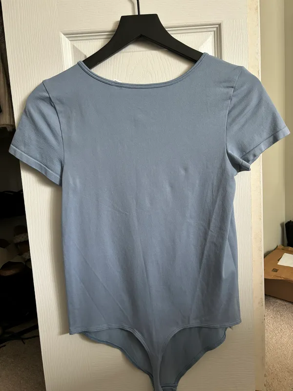 Baby Blue Thong Bodysuit - Image 2