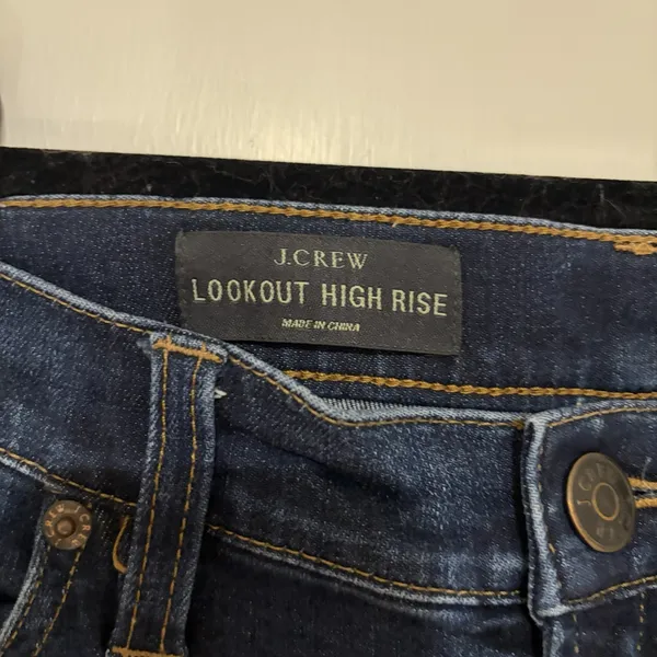 J.Crew Lookout High Rise Skinny Jeans Women 28 Blue Stretch Denim Pants Dark - Image 5
