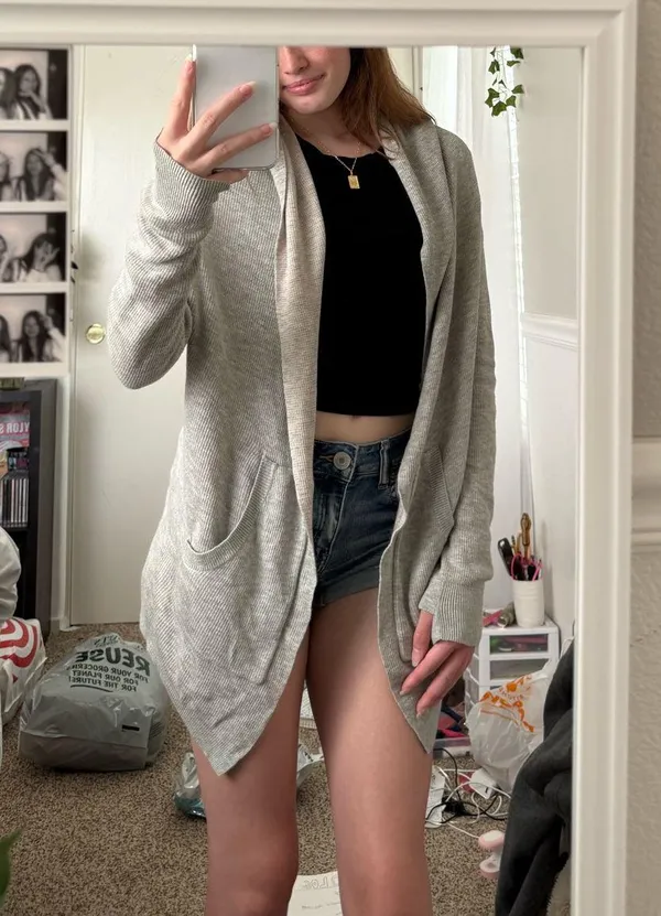 Gray Lululemon Open Cardigan - Image 2