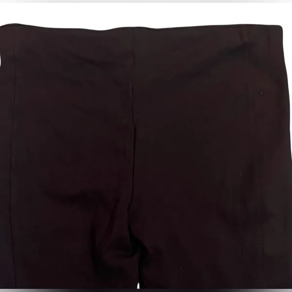 Zara W&B Collection Black Skinny Ankle Pants with Textured Panel Size Large - Image 5