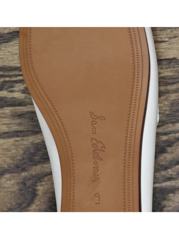 Sam Edelman Womens Loraine Almond Toe Loafers E8519LU Bright White 9M - Image 10