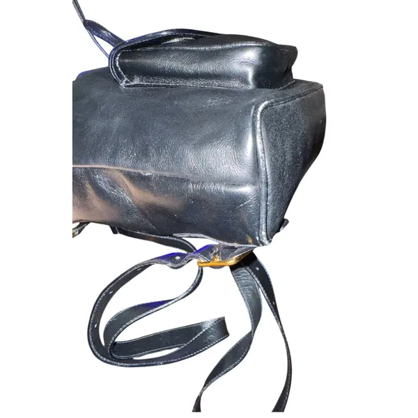 Gucci Black Leather Bamboo Mini Backpack - Image 7