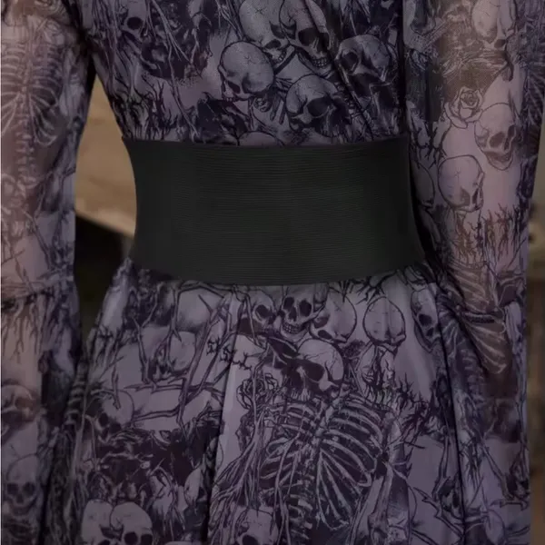 Black Gothic Corset Belt - Image 3
