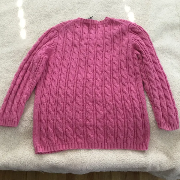 Gap Vintage Cable Knit Cardigan Sweater Pink - Sz S - Image 5