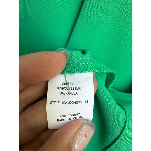Melloday Womens Green V-Neck Button Front Tailored Vest Waistcoat Size Small - Image 4