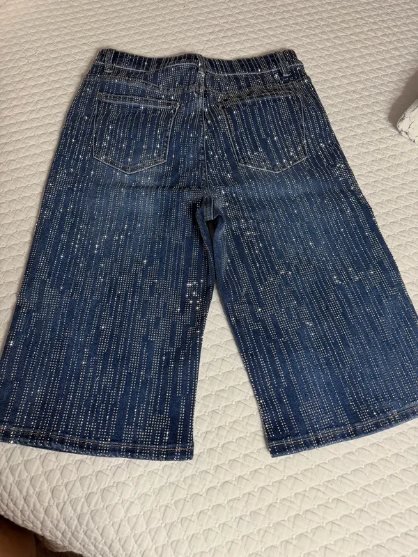 Nina Rossi Distressed Jean Shorts - Image 5