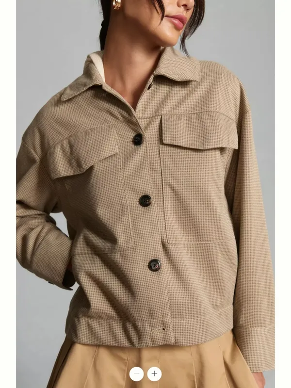 Anthropologie Maeve Knit Trucker Jacket - Image 4