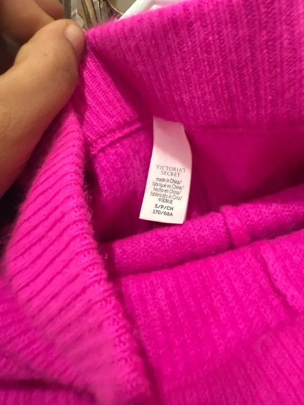 Pink Victoria's Secret Sweater and Shorts Set - Image 4