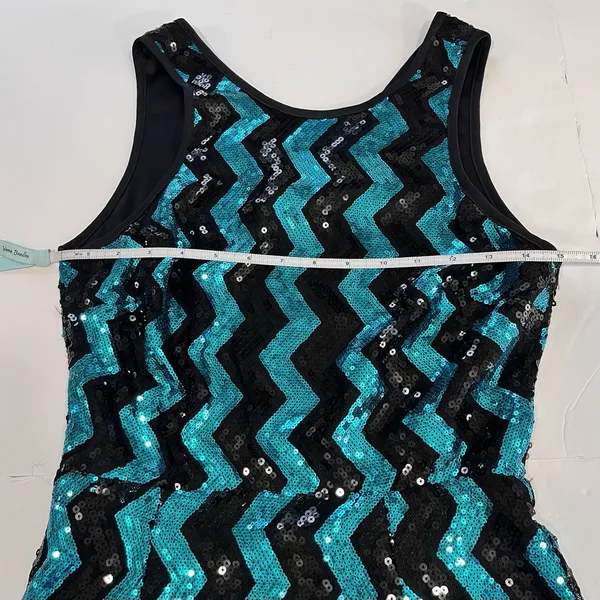 NWT Lulus Time to Dazzle Teal Sequin Backless Mini Bodycon‎ Dress Size MEDIUM - Image 9