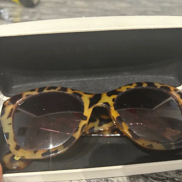 Versace Leopard Print Sunglasses - Image 2