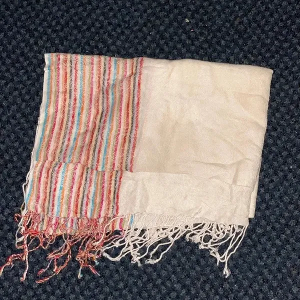 Pashmina beige‎ scarf - Image 4